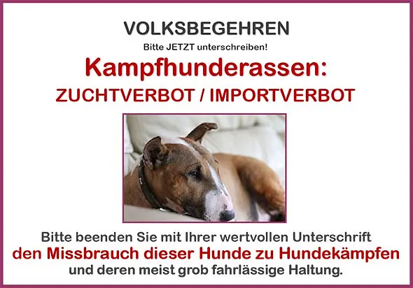 Volksbegehren Kampfhundrassen