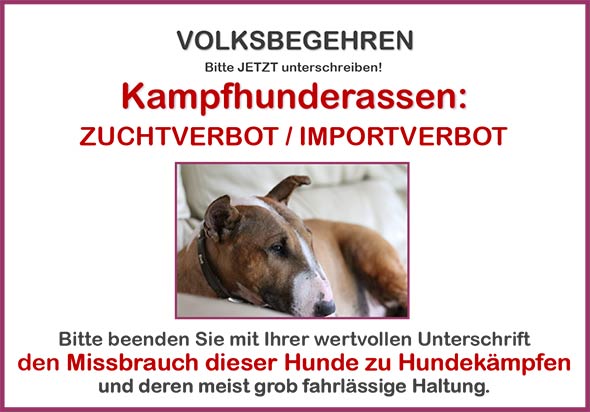 Volksbegehren Kampfhundrassen
